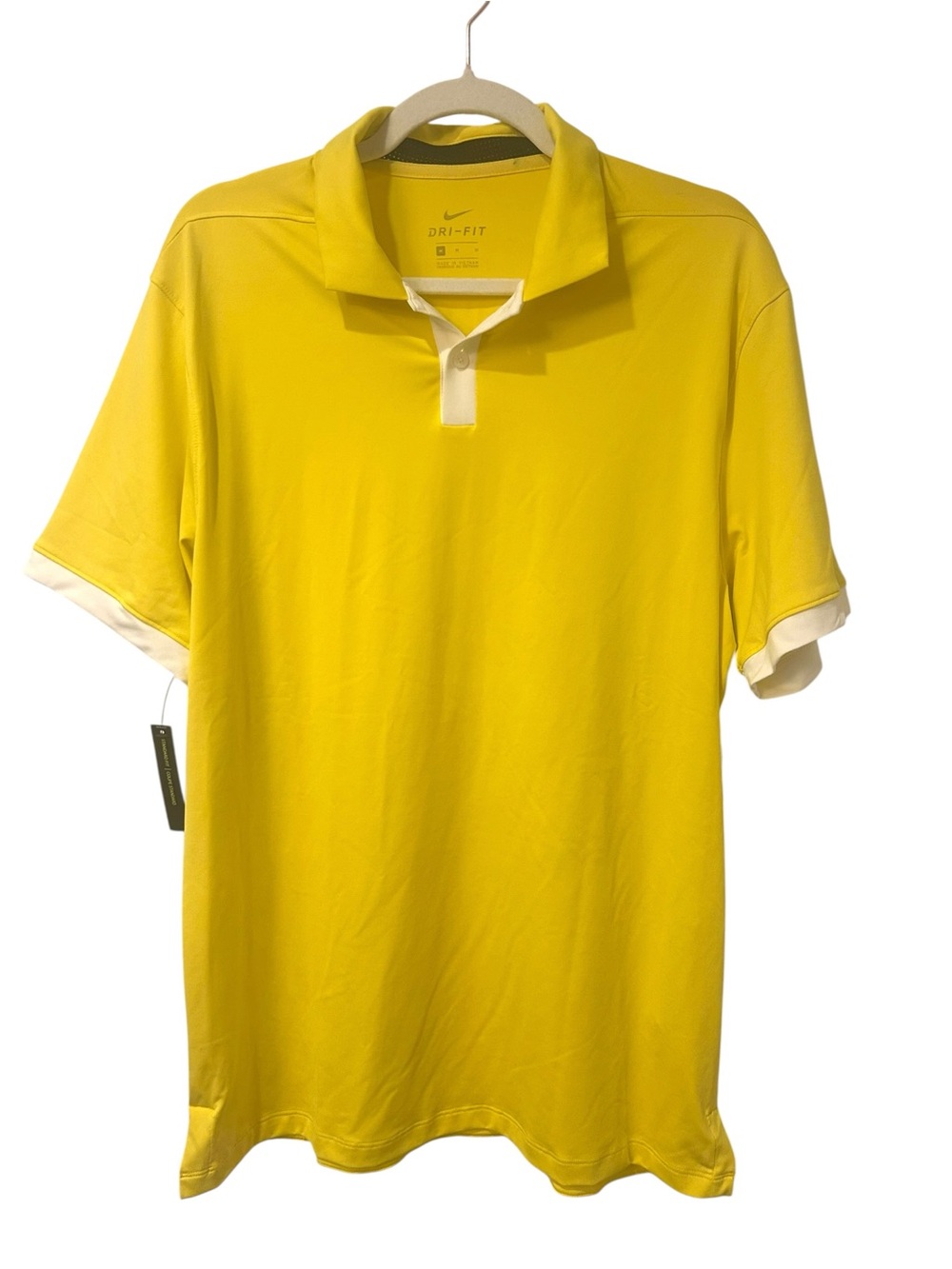NWT Men’s Dri Fir Nike Golf Polo Shirt Sz M Vapor Yellow